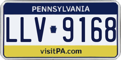 PA license plate LLV9168