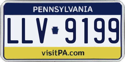 PA license plate LLV9199
