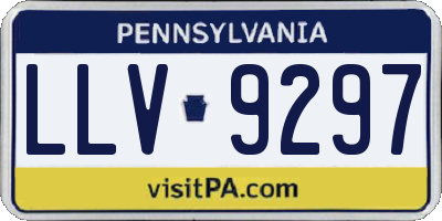 PA license plate LLV9297