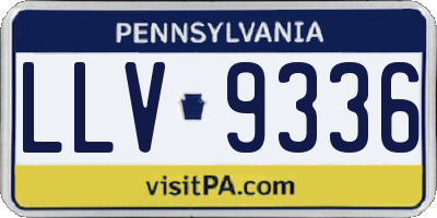 PA license plate LLV9336