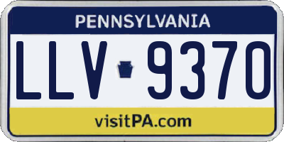 PA license plate LLV9370