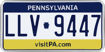 PA license plate LLV9447