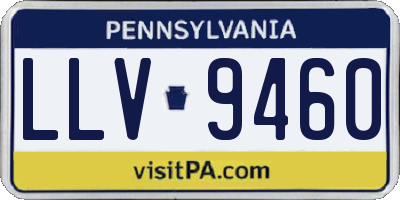 PA license plate LLV9460