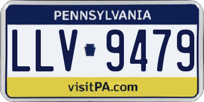 PA license plate LLV9479