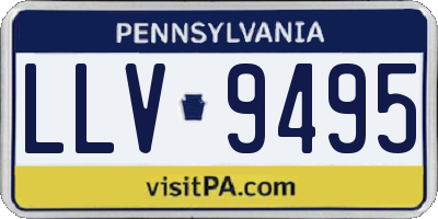 PA license plate LLV9495