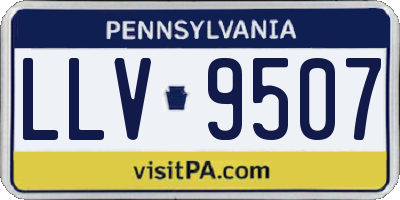 PA license plate LLV9507