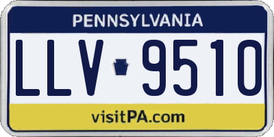 PA license plate LLV9510