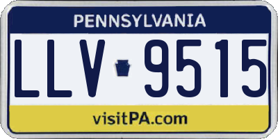 PA license plate LLV9515
