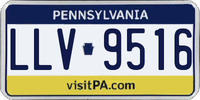 PA license plate LLV9516