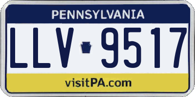 PA license plate LLV9517