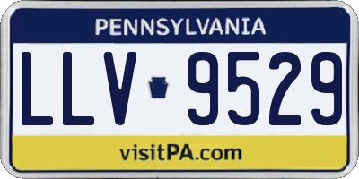 PA license plate LLV9529