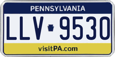 PA license plate LLV9530