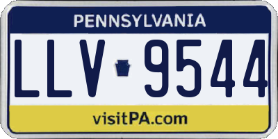 PA license plate LLV9544