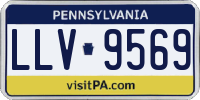 PA license plate LLV9569