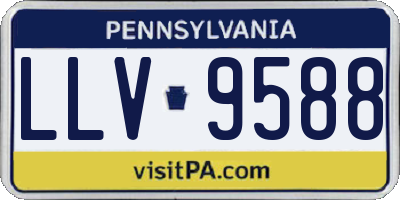 PA license plate LLV9588