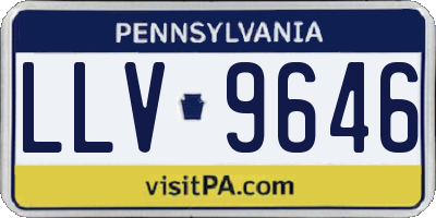 PA license plate LLV9646