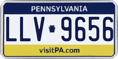 PA license plate LLV9656