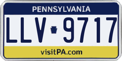 PA license plate LLV9717