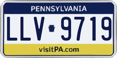 PA license plate LLV9719