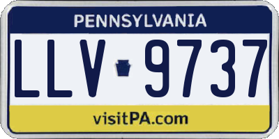 PA license plate LLV9737