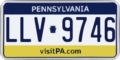 PA license plate LLV9746