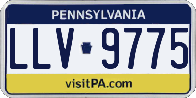 PA license plate LLV9775
