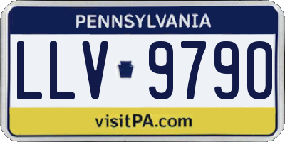 PA license plate LLV9790