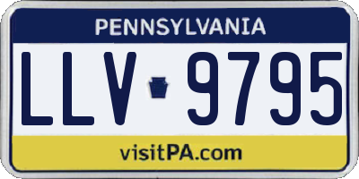 PA license plate LLV9795