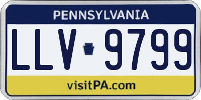 PA license plate LLV9799