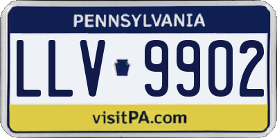 PA license plate LLV9902