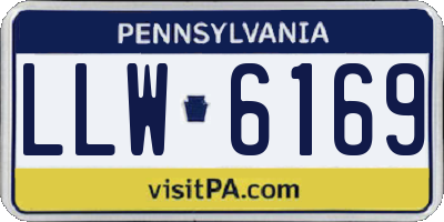PA license plate LLW6169