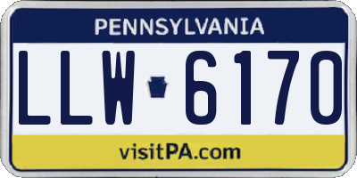 PA license plate LLW6170