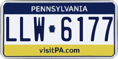 PA license plate LLW6177