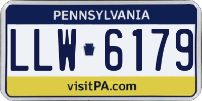 PA license plate LLW6179