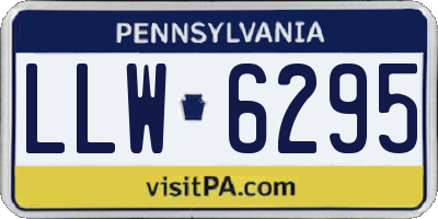 PA license plate LLW6295