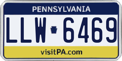 PA license plate LLW6469