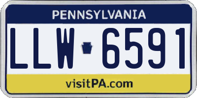 PA license plate LLW6591