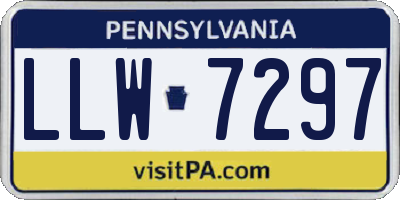 PA license plate LLW7297