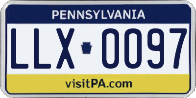 PA license plate LLX0097