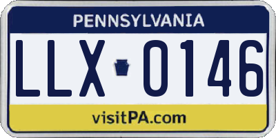 PA license plate LLX0146