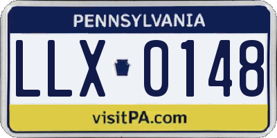 PA license plate LLX0148