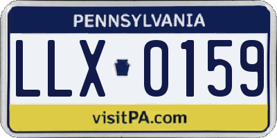 PA license plate LLX0159