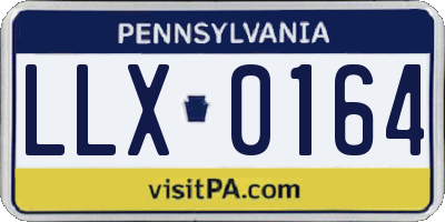 PA license plate LLX0164
