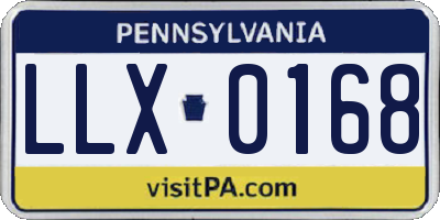 PA license plate LLX0168