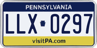 PA license plate LLX0297