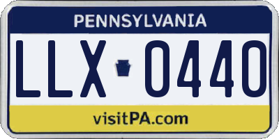 PA license plate LLX0440