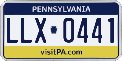 PA license plate LLX0441