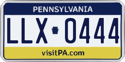 PA license plate LLX0444