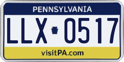 PA license plate LLX0517