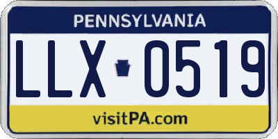 PA license plate LLX0519